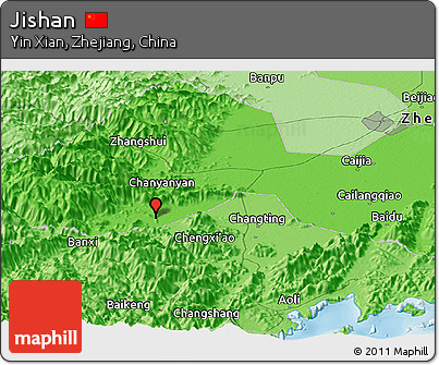 Political Panoramic Map of Jishan