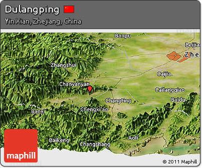 Satellite Panoramic Map of Dulangping