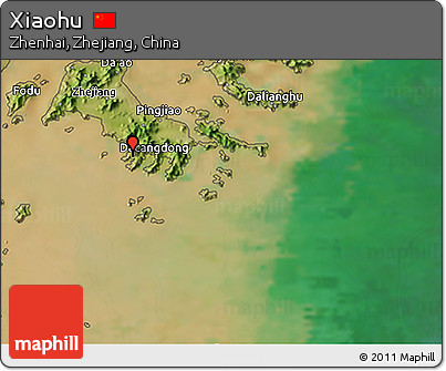 Satellite 3D Map of Xiaohu
