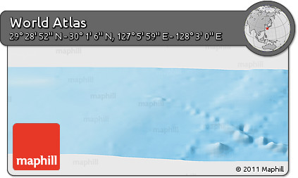 Physical Panoramic Map of the Area around 29° 44' 59" N, 127° 34' 30" E