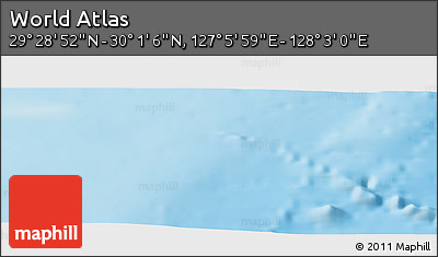 Physical Panoramic Map of the Area around 29° 44' 59" N, 127° 34' 30" E