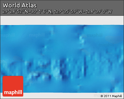 Physical 3D Map of the Area around 29° 44' 59" N, 129° 7' 30" W