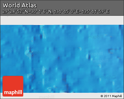 Physical 3D Map of the Area around 29° 44' 59" N, 135° 13' 29" E