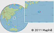 Savanna Style Location Map of the area around 29° 44' 59" N, 136° 55' 30" E