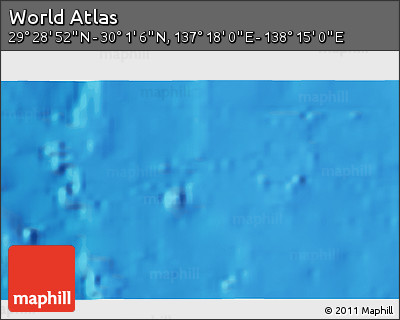 Physical 3D Map of the Area around 29° 44' 59" N, 137° 46' 30" E