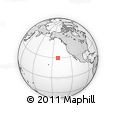 Outline Map of the Area around 29° 44' 59" N, 141° 1' 30" W, rectangular outline