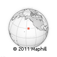 Outline Map of the Area around 29° 44' 59" N, 142° 43' 29" W, rectangular outline