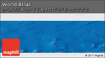 Physical Panoramic Map of the Area around 29° 44' 59" N, 144° 34' 29" E