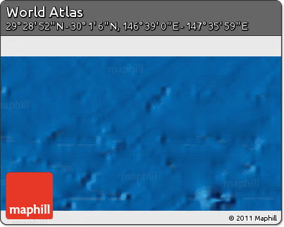 Physical 3D Map of the Area around 29° 44' 59" N, 147° 7' 30" E