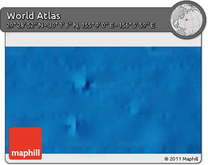 Physical 3D Map of the Area around 29° 44' 59" N, 155° 37' 30" E