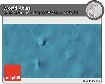 Satellite 3D Map of the Area around 29° 44' 59" N, 155° 37' 30" E