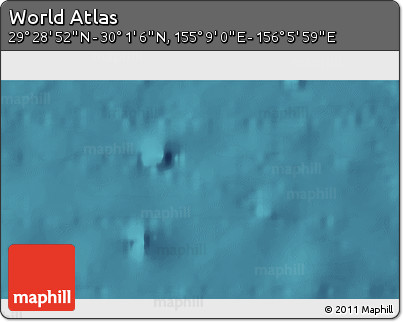 Satellite 3D Map of the Area around 29° 44' 59" N, 155° 37' 30" E