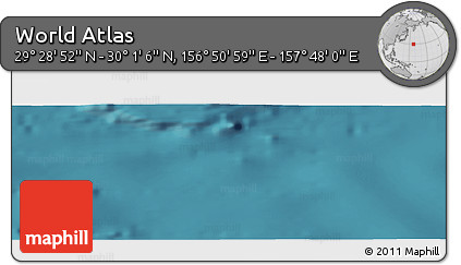 Satellite Panoramic Map of the Area around 29° 44' 59" N, 157° 19' 29" E