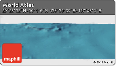Satellite Panoramic Map of the Area around 29° 44' 59" N, 157° 19' 29" E