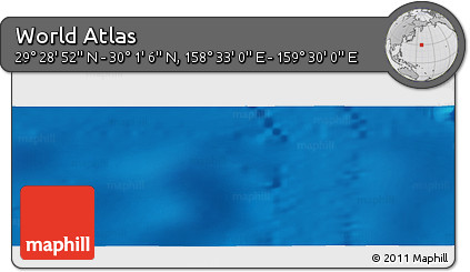 Physical Panoramic Map of the Area around 29° 44' 59" N, 159° 1' 30" E