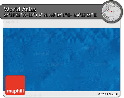 Physical 3D Map of the Area around 29° 44' 59" N, 164° 7' 30" E
