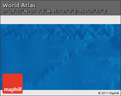 Physical 3D Map of the Area around 29° 44' 59" N, 164° 7' 30" E