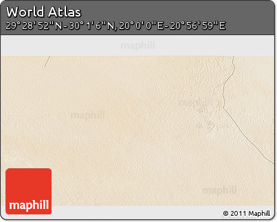 Satellite 3D Map of the Area around 29° 44' 59" N, 20° 28' 30" E