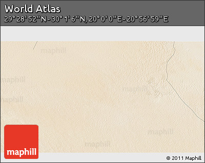 Satellite 3D Map of the Area around 29° 44' 59" N, 20° 28' 30" E