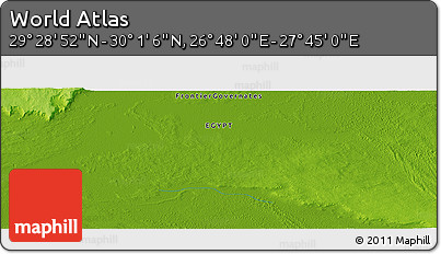 Physical Panoramic Map of the Area around 29° 44' 59" N, 27° 16' 29" E
