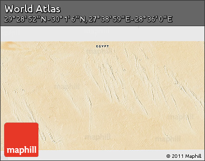 Satellite 3D Map of the Area around 29° 44' 59" N, 28° 7' 30" E