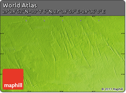 Physical Map of the Area around 29° 44' 59" N, 28° 7' 30" E