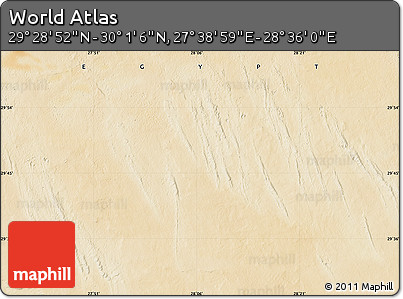 Satellite Map of the Area around 29° 44' 59" N, 28° 7' 30" E