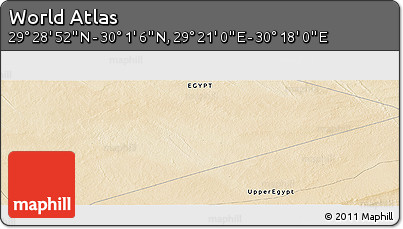 Satellite Panoramic Map of the Area around 29° 44' 59" N, 29° 49' 30" E
