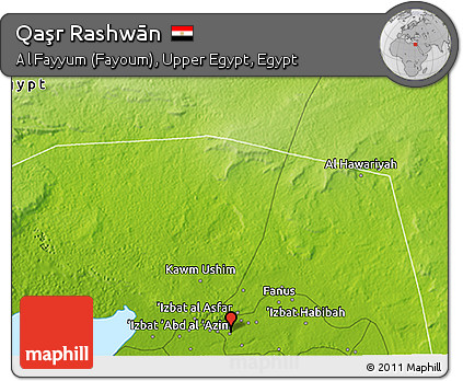Physical 3D Map of Qaşr Rashwān