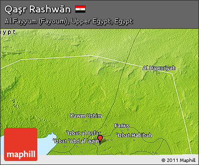 Physical 3D Map of Qaşr Rashwān