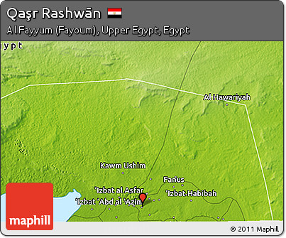 Physical 3D Map of Qaşr Rashwān