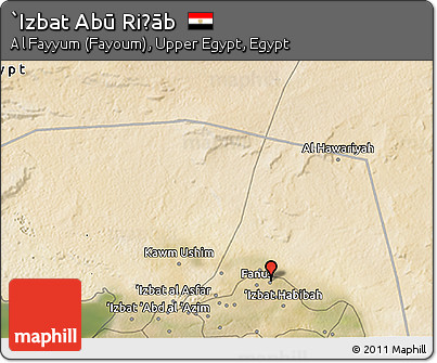 Satellite 3D Map of `Izbat Abū Riḩāb