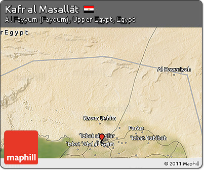 Satellite 3D Map of Kafr Al Masallāt