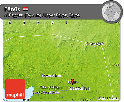 Physical Map of Fānūs