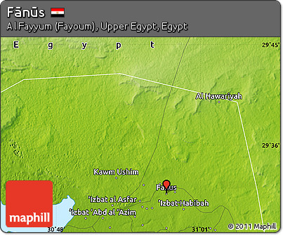 Physical Map of Fānūs