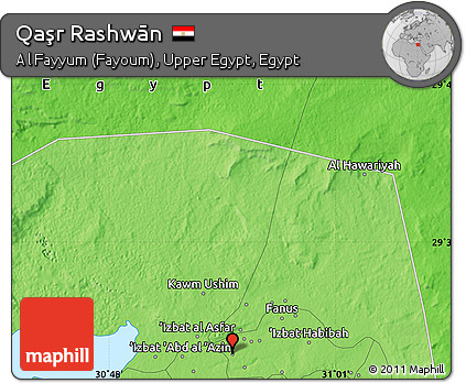 Political Map of Qaşr Rashwān