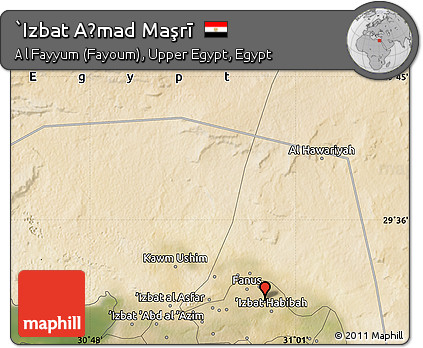 Satellite Map of `Izbat Aḩmad Maşrī