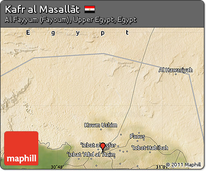 Satellite Map of Kafr Al Masallāt