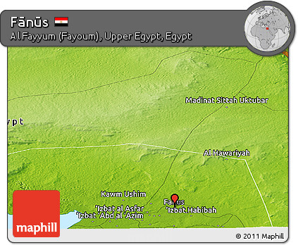 Physical Panoramic Map of Fānūs