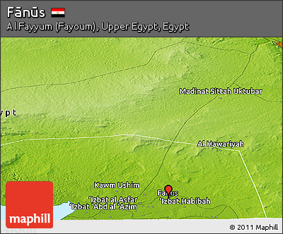 Physical Panoramic Map of Fānūs