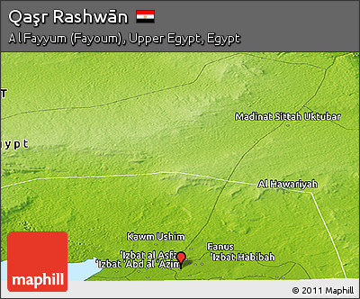 Physical Panoramic Map of Qaşr Rashwān