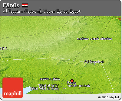Physical Panoramic Map of Fānūs
