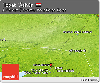Physical Panoramic Map of `Izbat `Āshūr