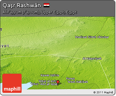 Physical Panoramic Map of Qaşr Rashwān