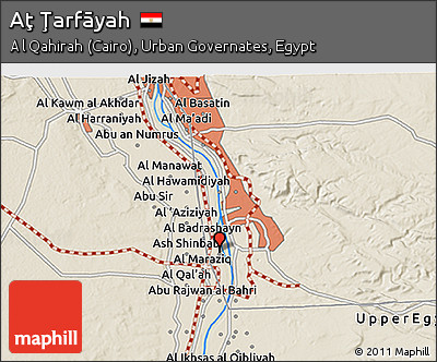 Shaded Relief 3D Map of Aţ Ţarfāyah