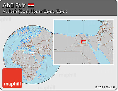Gray Location Map of Abū Fa'r