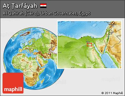 Physical Location Map of Aţ Ţarfāyah