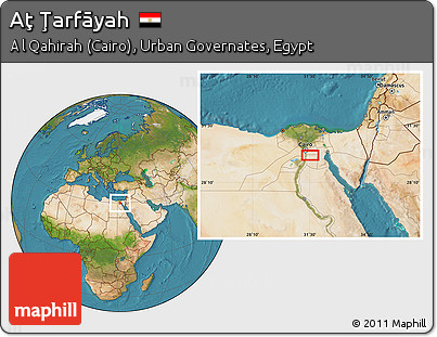 Satellite Location Map of Aţ Ţarfāyah