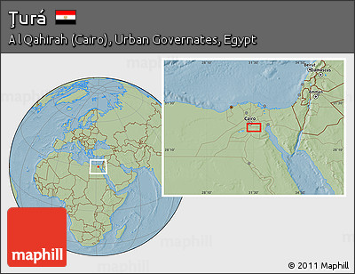 Savanna Style Location Map of Ţurá, hill shading