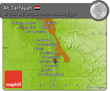 Physical Map of Aţ Ţarfāyah